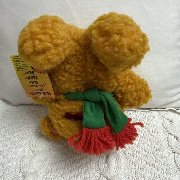 1987/88 Muppets Fozzie Bear Christmas Plush Stuffed Animal 7" McDonalds Tag - Picture 8 of 13
